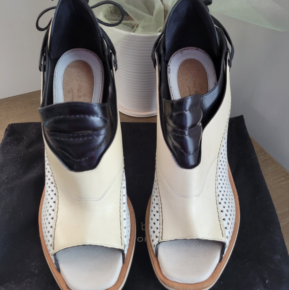Rag & Bone Platform Peep Toe Heels.